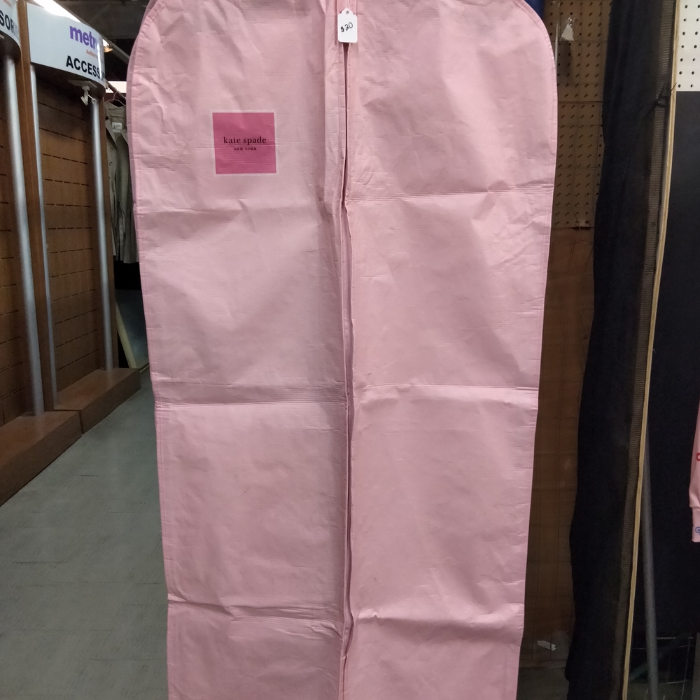 Set Of Two Kate Spade Vibrant Pink Logo Garment Bags
